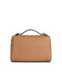 Bolso "Romy Slim Mini" de Tory Burch con asa superior en color beis Lear