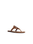 Tory Burch 'Miller' Brown Lear Flip Flops