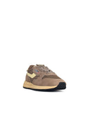 Autry 'Reelwind Low' Brown Suede Blend Sneakers
