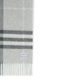 Sciarpa in cashmere grigia "Mu Giant" di Burberry