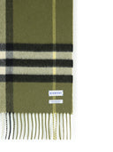 Burberry 'Mu Giant' Green Cashmere Scarf