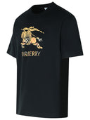 Burberry 'Seth' Black Cotton T Shirt