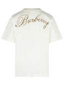 Burberry 'Ryan' White Cotton T Shirt