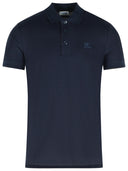 Polo Burberry 'Eddie' In Cotone Blu