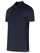 Polo Burberry 'Eddie' In Cotone Blu