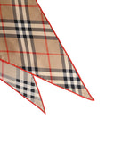 Écharpe en soie 'Check' beige sable Burberry