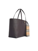 Burberry 'Tote Bloomsbury' Medium vendbar Brown Lear 'Peat' taske