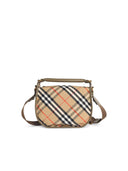 Burberry 'Messenger B Clip' Sand bomuldsblandingstaske