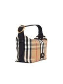Mini Boreson Burberry 'Highlands' In Misto Cotone Beige Sabbia