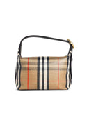 Mini Boreson Burberry 'Highlands' In Misto Cotone Beige Sabbia