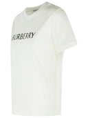 Biała bawełniana koszulka Burberry „Frankie”.