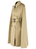 Burberry 'Bellemont' Beige Sand Cotton Trench Coat