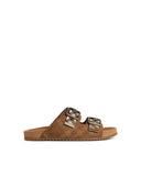 Burberry brun suede hjemmesko