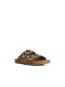 Burberry brun suede hjemmesko