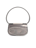 Diesel iconische '1 Dr-schoudertas in zilver transparant TPU