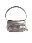 Diesel iconische '1 Dr-schoudertas in zilver transparant TPU