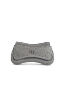 Diesel 'Play' clutch van zilverkleurige glitterstof