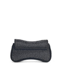 Diesel 'Play' zwarte clutch van glitterstof