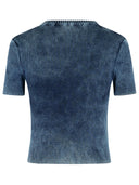 Diesel ' Anchor' Dark Blue Cotton T Shirt
