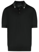 Dolce & Gabbana Black Silk Polo Shirt