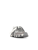 Dolce & Gabbana 'Airmaster' White And Grey Fabric And Lear Sneakers