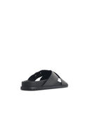 Dolce & Gabbana Black Lear Slippers