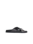 Dolce & Gabbana Brown Lear Slippers
