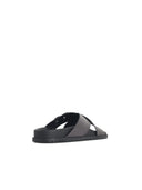 Dolce & Gabbana Brown Lear Slippers