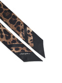 Dolce & Gabbana Bandeau en soie imprimé Leo