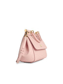 Dolce & Gabbana Lille 'Sicily' håndtaske i lyserød 'Dauphine' Calf Lear
