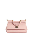 Dolce & Gabbana Mini Sac À Main 'Sicily' En Veau 'Dauphine' Rose Lear