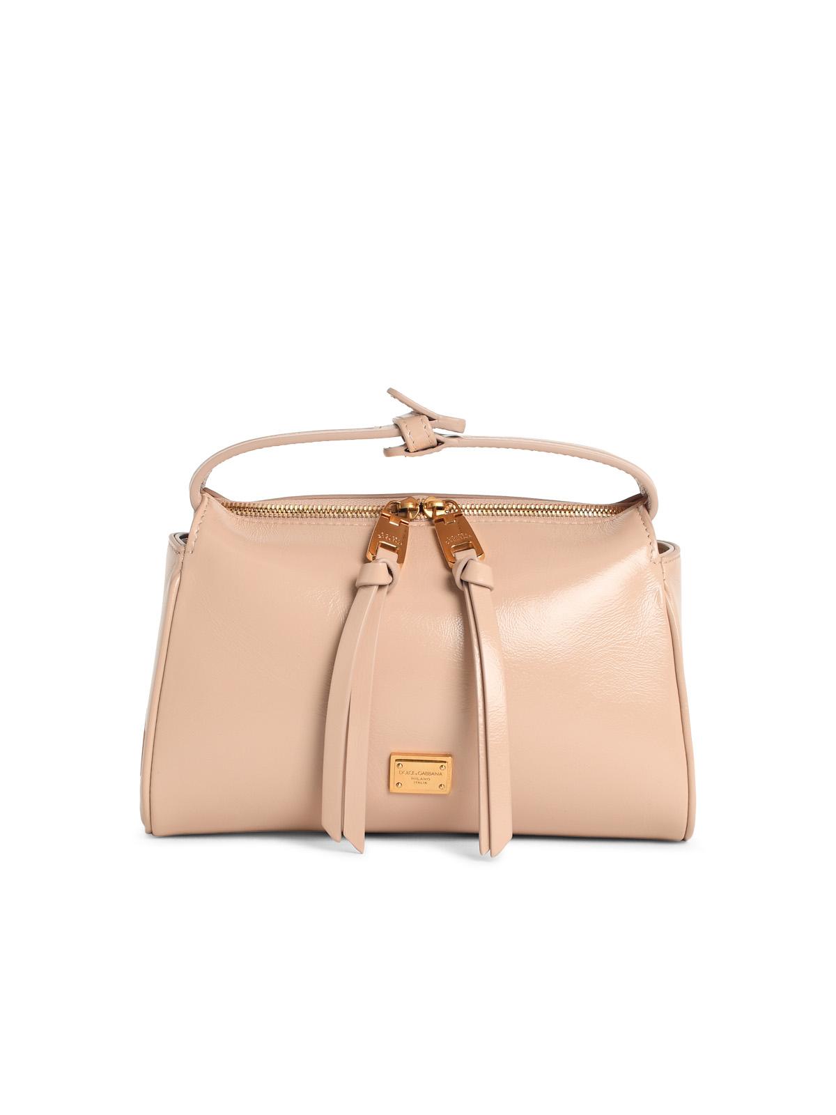 Dolce & Gabbana 'Vittoria' Lear Handväska Naken