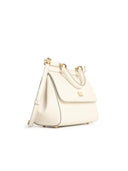 Dolce & Gabbana Medium 'My Sicily' White Lear Handbag