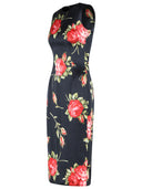 Dolce & Gabbana 'Bouquet Di Rose' Black Viscose Dress
