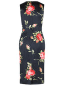 Dolce & Gabbana 'Bouquet Di Rose' Black Viscose Dress