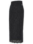 Dolce & Gabbana Black Cotton Blend Skirt