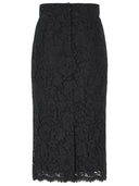 Dolce & Gabbana Black Cotton Blend Skirt