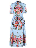 Dolce & Gabbana Light Blue Cotton Dress