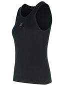 Dolce & Gabbana Tank Top In Textile Glass And Black Polyetsere