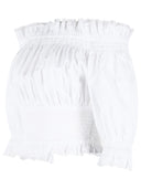 Dolce & Gabbana White Cotton Blend Top