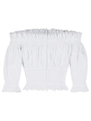 Dolce & Gabbana White Cotton Blend Top