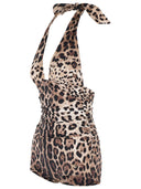 Dolce & Gabbana Leopard Print Stretch Nylon Badedragt