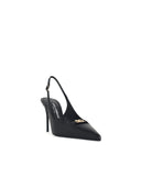 Dolce & Gabbana Black Lear Slingbacks