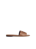 Dolce & Gabbana Pantoufle Lear marron