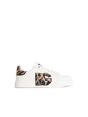 Dolce & Gabbana 'Portofino' White Lear Sneakers