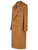Dries Van Noten 'Rosie' Brown Wool Blend Coat