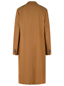 Dries Van Noten 'Rosie' Brown Wool Blend Coat