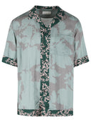 Dries Van Noten 'Carltone' Grøn viskoseskjorte