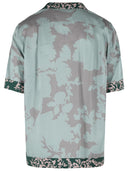 Dries Van Noten 'Carltone' Grøn viskoseskjorte