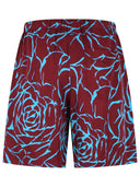 Dries Van Noten 'Piperi' Bermuda Shorts In Burgundy Viscose Twill